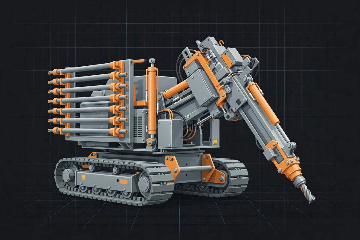 NaviDrill H18 compact horizontal directional drilling rig — concept illustration